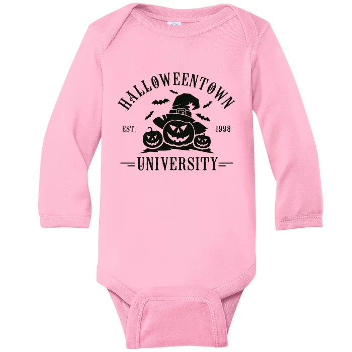 Halloween Est 1998 Pumpkin Halloween University Baby Long Sleeve Bodysuit