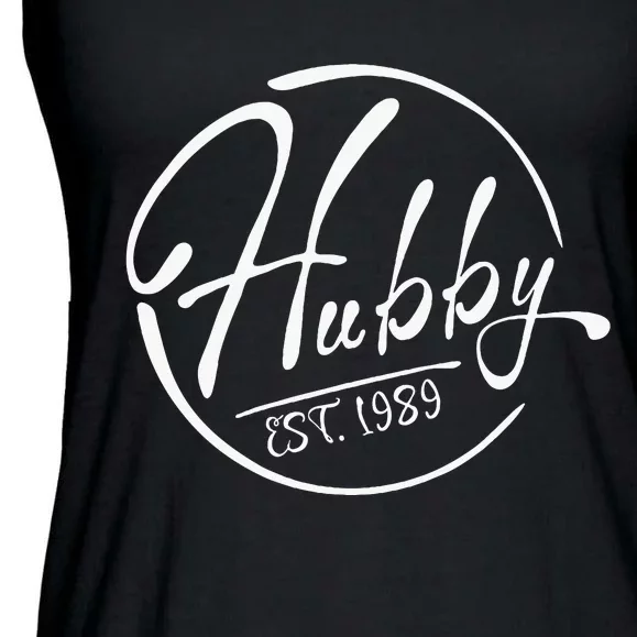 Hubby Established 1989 Wedding Anniversary Celebration Ladies Essential Flowy Tank