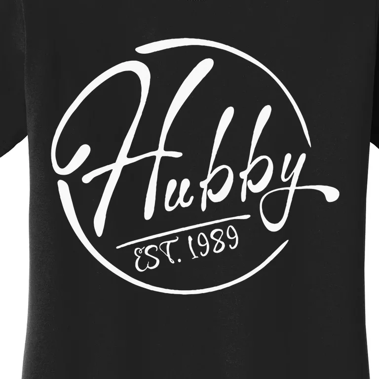 Hubby Established 1989 Wedding Anniversary Celebration Women's T-Shirt