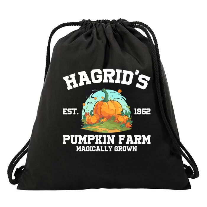 HagridS Est. 1962 Pumpkin Farm Magically Grown Halloween Drawstring Bag