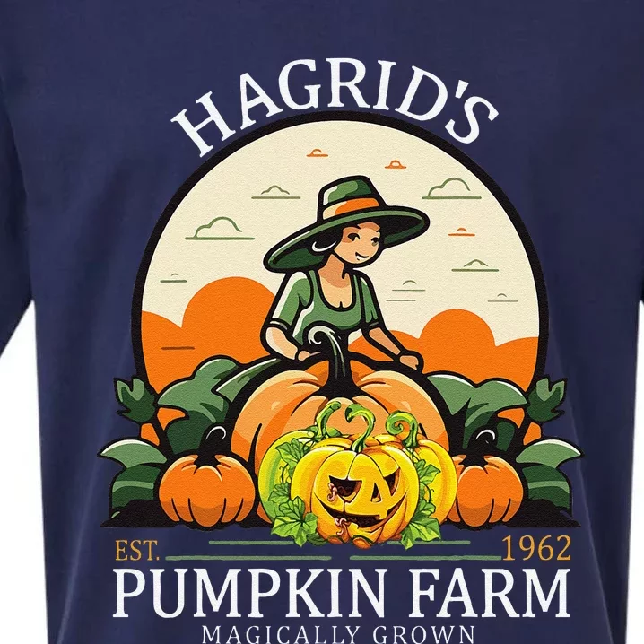 Hagrid’S Est. 1962 Pumpkin Farm Magically Grown Halloween Sueded Cloud Jersey T-Shirt