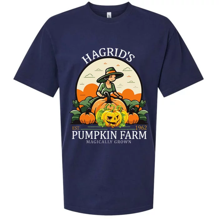 Hagrid’S Est. 1962 Pumpkin Farm Magically Grown Halloween Sueded Cloud Jersey T-Shirt