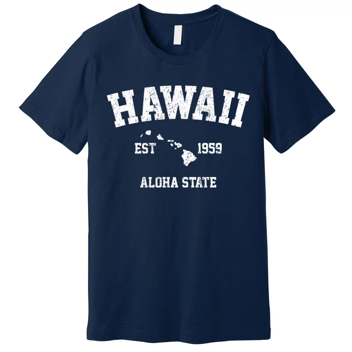 Hawaii Est 1959 Aloha State Vintage Premium T-Shirt