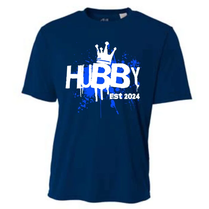 Hubby Est 2024 Cooling Performance Crew T-Shirt