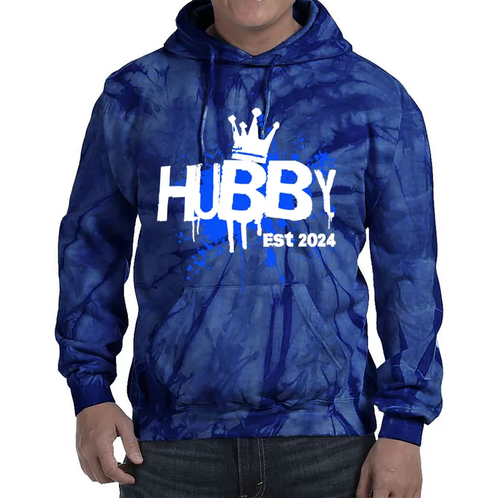 Hubby Est 2024 Tie Dye Hoodie