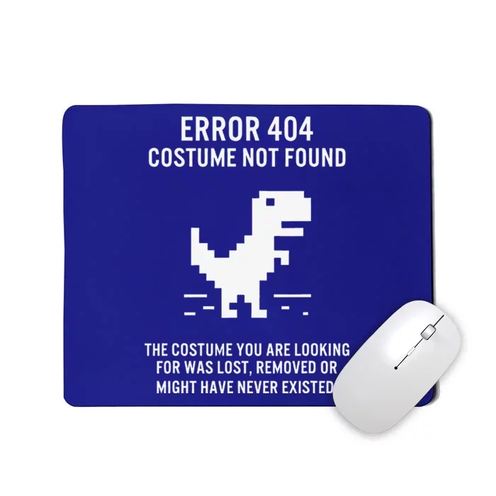 Halloween Error 404 Costume Not Found Coding Programmer Geek Mousepad