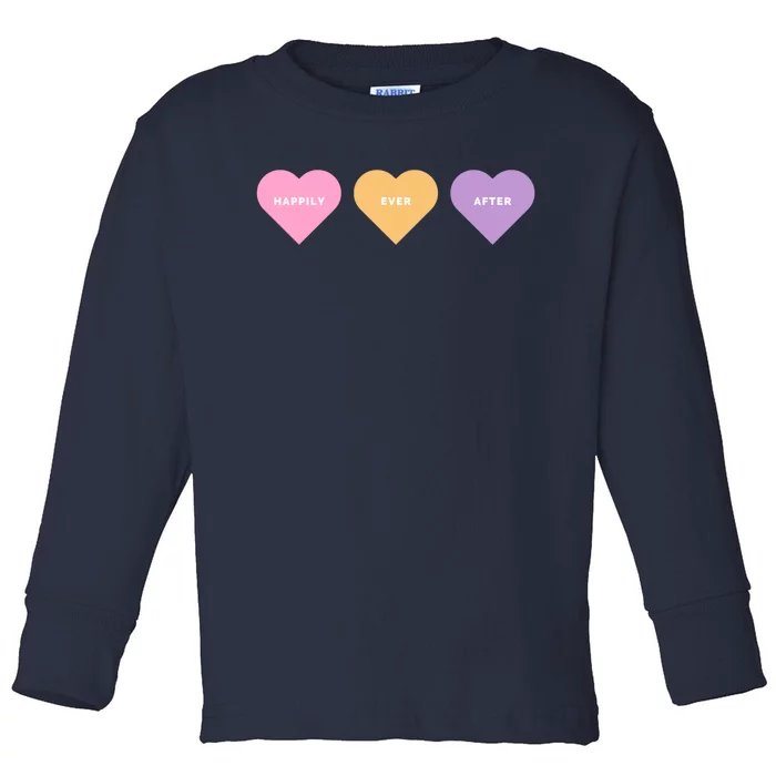 Happily Ever After Hearts Toddler Long Sleeve Shirt