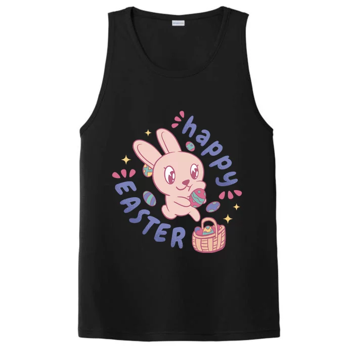 Happy Easter Adorable Bunny Performance Tank