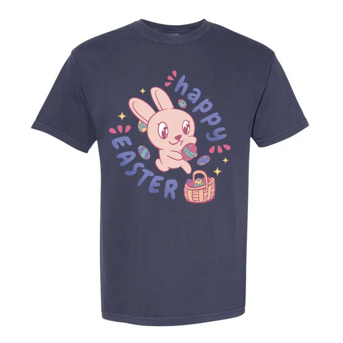 Happy Easter Adorable Bunny Garment-Dyed Heavyweight T-Shirt