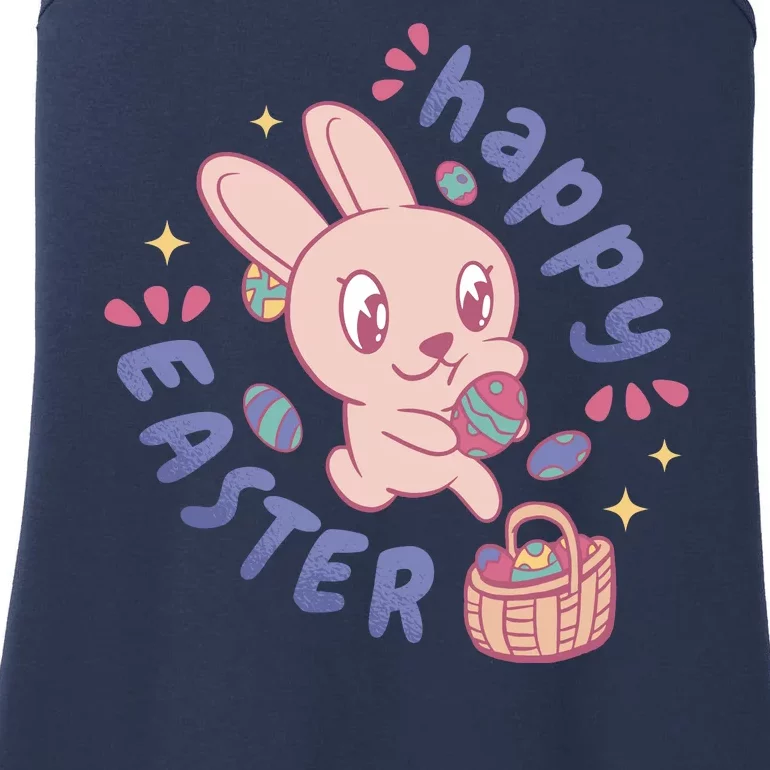 Happy Easter Adorable Bunny Ladies Essential Tank