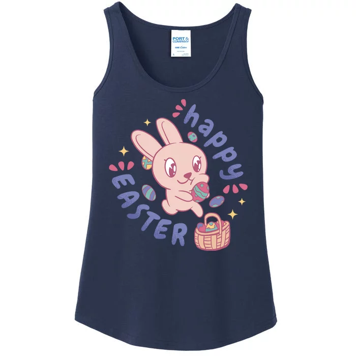 Happy Easter Adorable Bunny Ladies Essential Tank