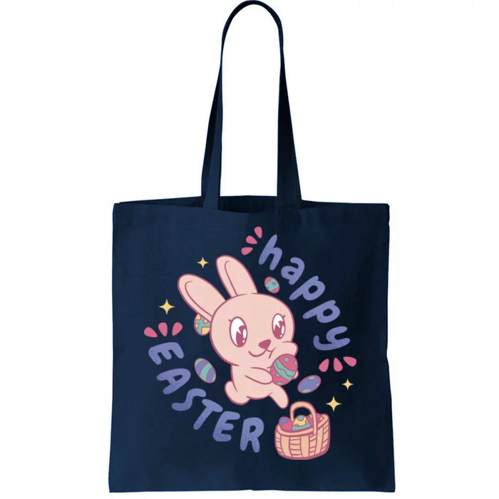 Happy Easter Adorable Bunny Tote Bag