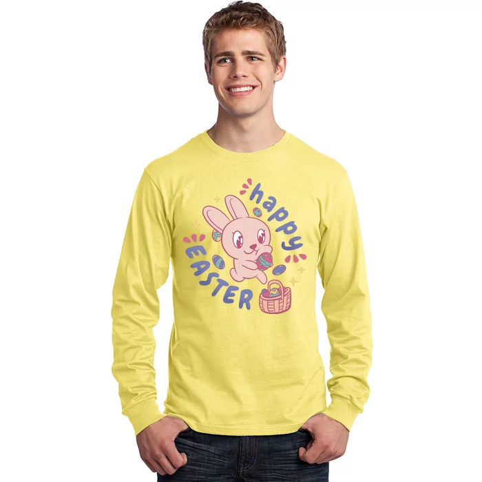 Happy Easter Adorable Bunny Long Sleeve Shirt