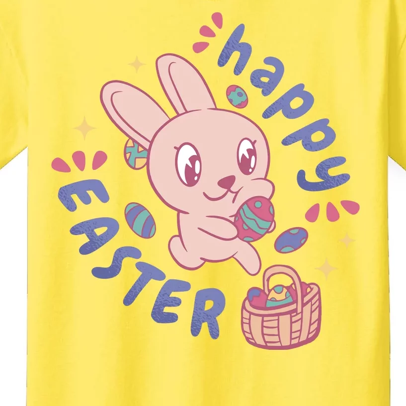 Happy Easter Adorable Bunny Kids T-Shirt