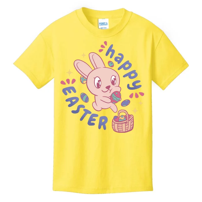 Happy Easter Adorable Bunny Kids T-Shirt