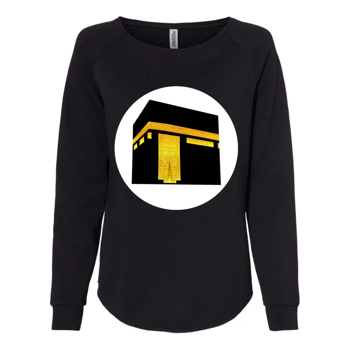 Happy Eid Algreat Giftadha Algreat Giftfitr Mubarak Hajj Mabroor Kaaba Mecca Gif Womens California Wash Sweatshirt