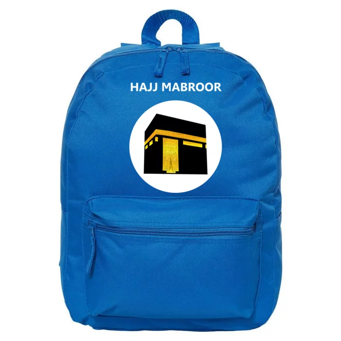 Happy Eid Algiftadha Algiftfitr Mubarak Hajj Mabroor Kaaba Mecca Great Gift 16 in Basic Backpack