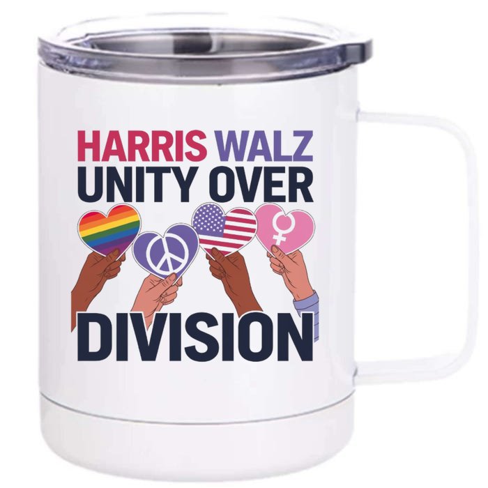 Harriswalz Equality And Unity Across America Gift Front & Back 12oz Stainless Steel Tumbler Cup