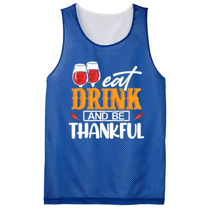 Holiday Eat And Be Thankful Gift Mesh Reversible Basketball Jersey Tank