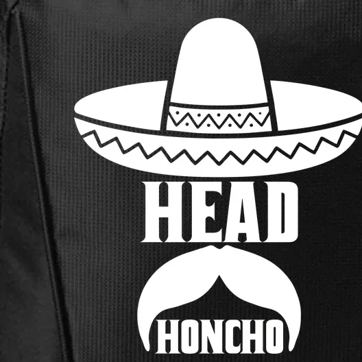 Head Honcho Sombrero Moustache Funny Cinco De Mayo City Backpack