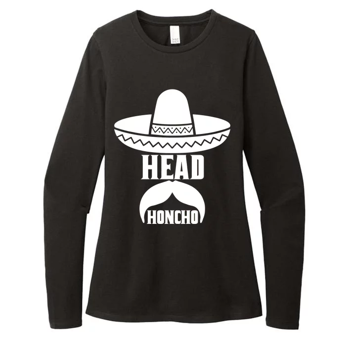 Head Honcho Sombrero Moustache Funny Cinco De Mayo Womens CVC Long Sleeve Shirt