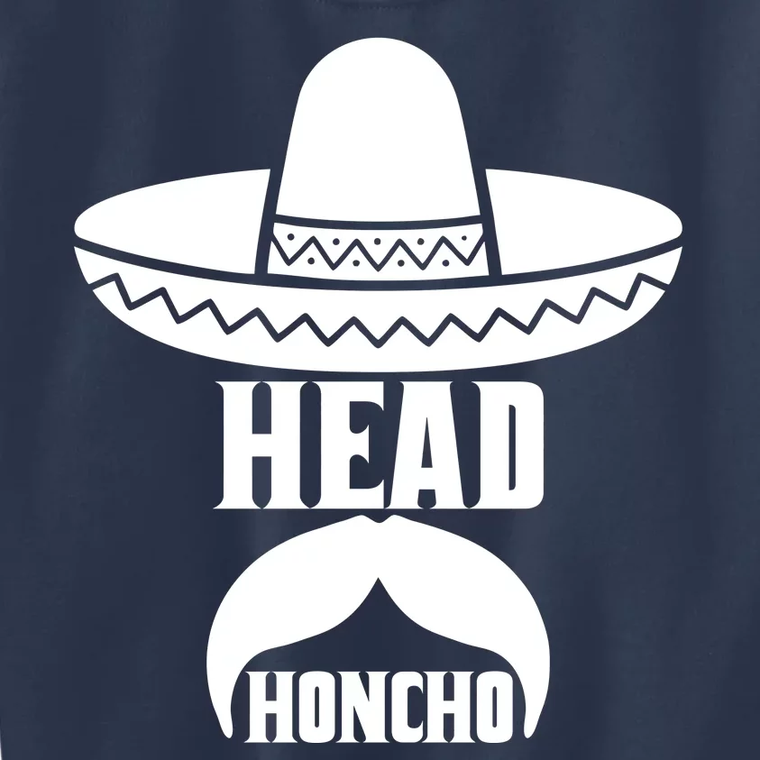 Head Honcho Sombrero Moustache Funny Cinco De Mayo Kids Sweatshirt