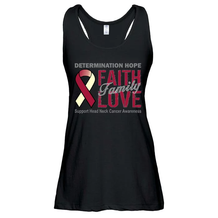 Head Neck Cancer Awareness Ladies Essential Flowy Tank