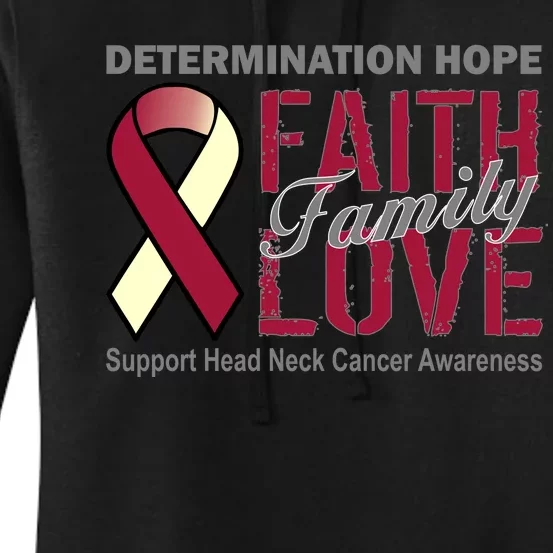 Head Neck Cancer Awareness Women's Pullover Hoodie