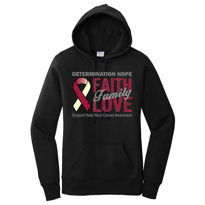 Head Neck Cancer Awareness Women's Pullover Hoodie