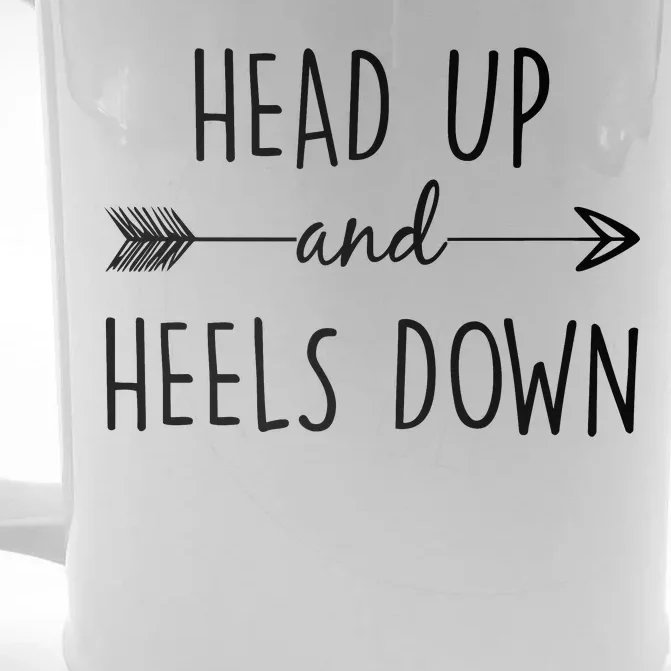 Head Up And Heels Down Front & Back Beer Stein