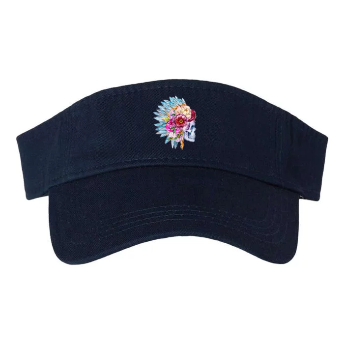 Headdress Floral Skull Valucap Bio-Washed Visor