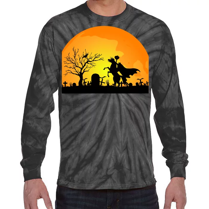 Headless Horseman Tie-Dye Long Sleeve Shirt