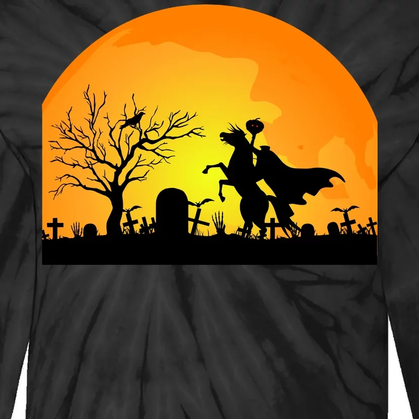 Headless Horseman Tie-Dye Long Sleeve Shirt