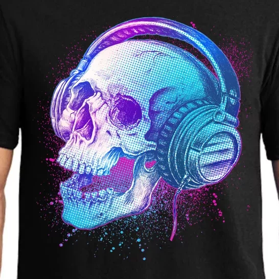 Headphones Music Lover Skull Pajama Set