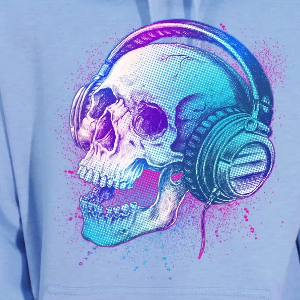 Headphones Music Lover Skull Unisex Surf Hoodie