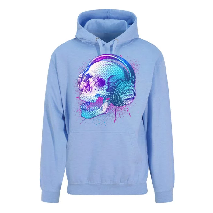 Headphones Music Lover Skull Unisex Surf Hoodie