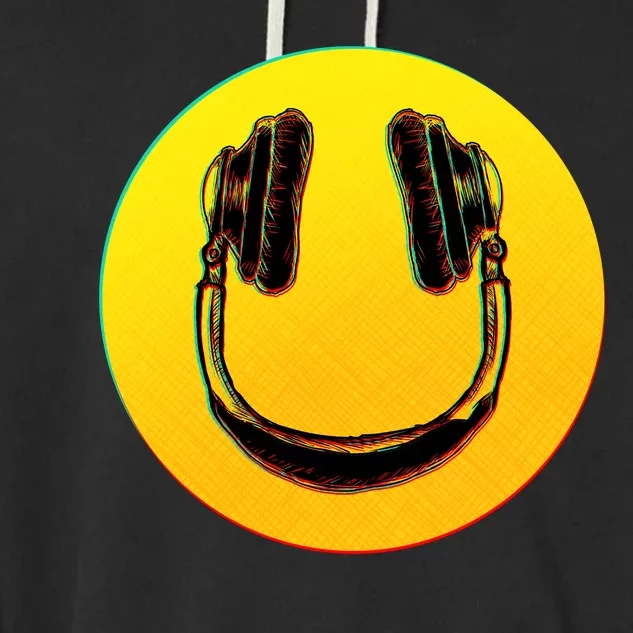 Headphones Smiley Garment-Dyed Fleece Hoodie