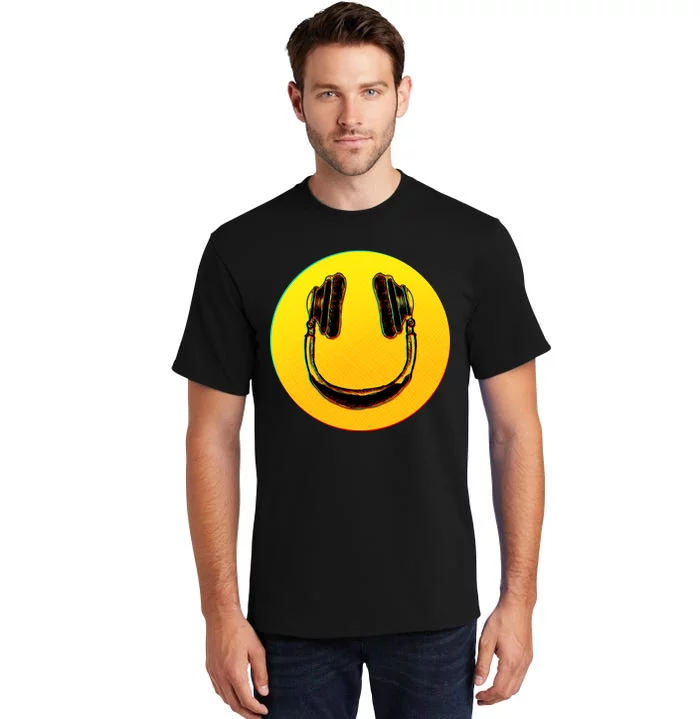 Headphones Smiley Tall T-Shirt