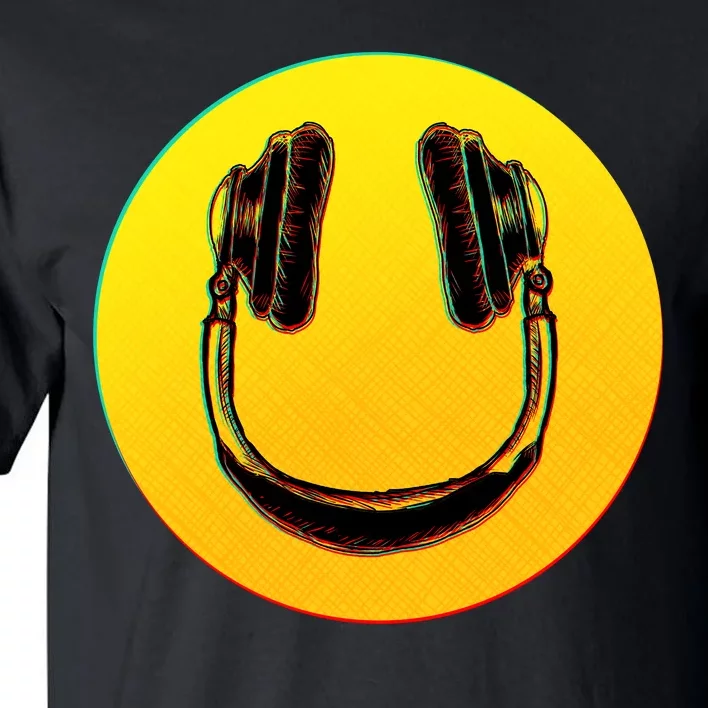 Headphones Smiley Tall T-Shirt