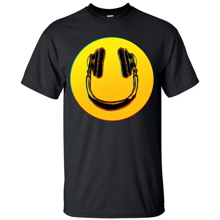 Headphones Smiley Tall T-Shirt