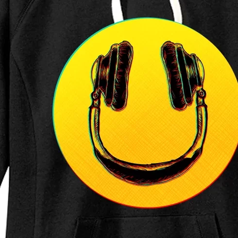 Headphones Smiley Women's Fleece Hoodie