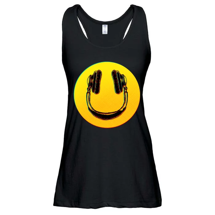 Headphones Smiley Ladies Essential Flowy Tank