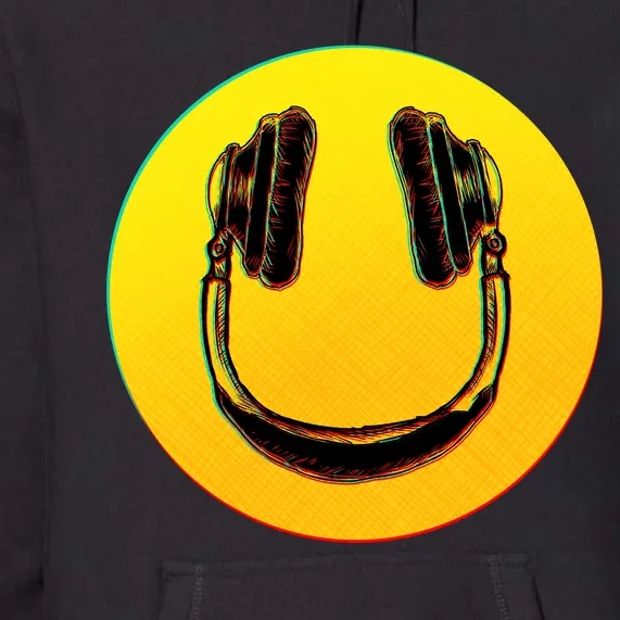 Headphones Smiley Premium Hoodie