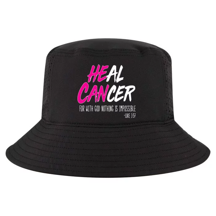 Heal Breast Cancer With God Cool Comfort Performance Bucket Hat