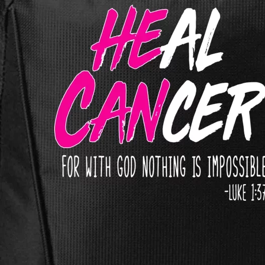 Heal Breast Cancer With God City Backpack