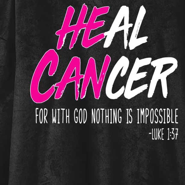 Heal Breast Cancer With God Hooded Wearable Blanket