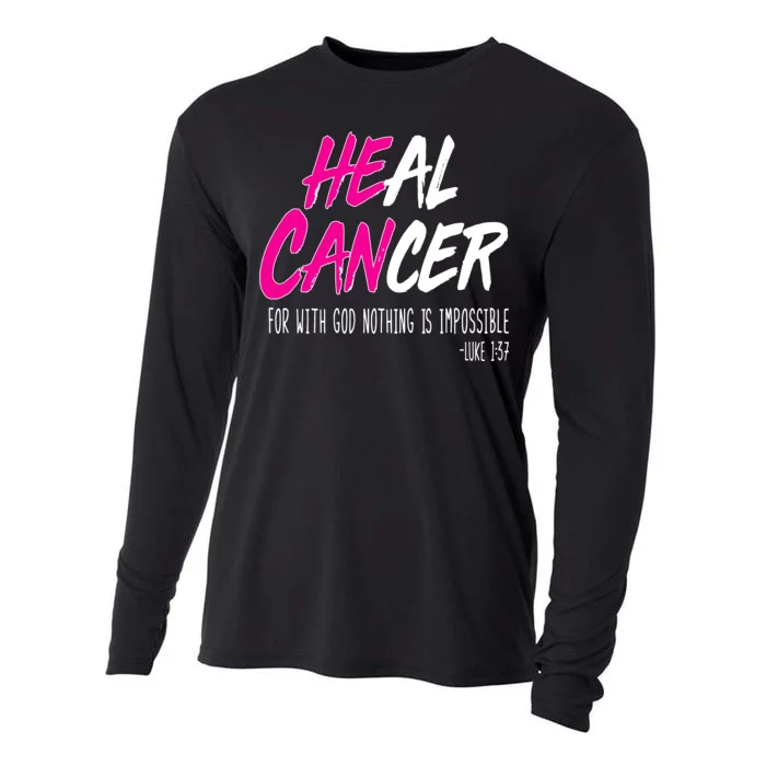 Heal Breast Cancer With God Cooling Performance Long Sleeve Crew