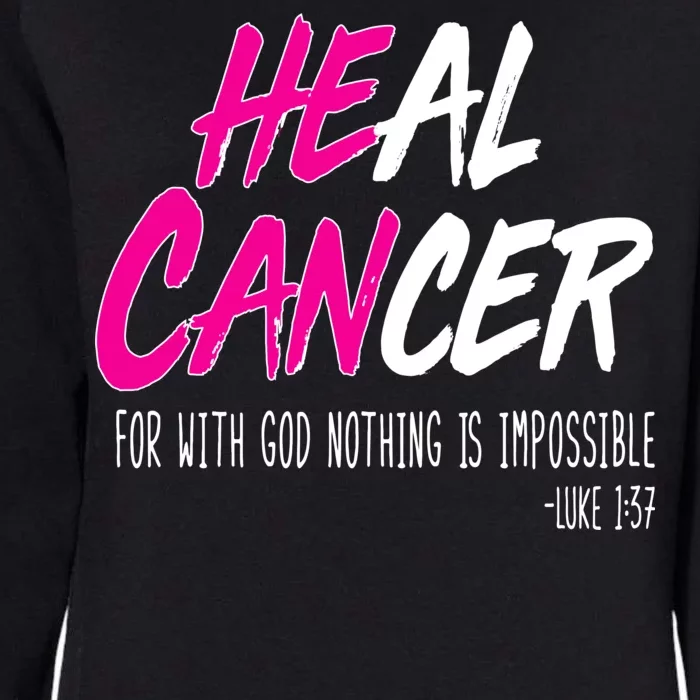 Heal Breast Cancer With God Womens California Wash Sweatshirt