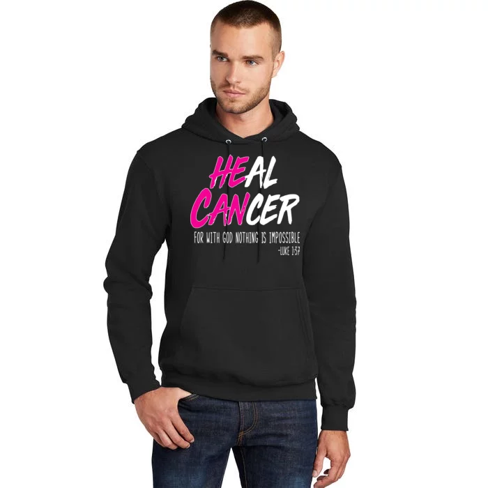 Heal Breast Cancer With God Tall Hoodie