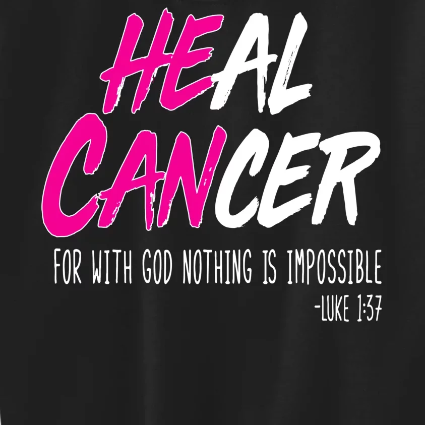 Heal Breast Cancer With God Kids Sweatshirt